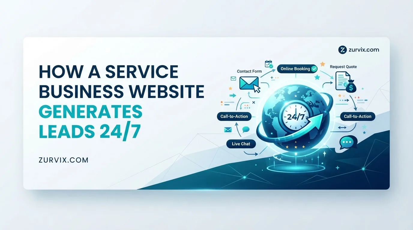 How a Service Business Website Generates Leads 24/7
